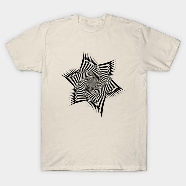 Floral Fractal Vortex T-Shirt by brutalworld